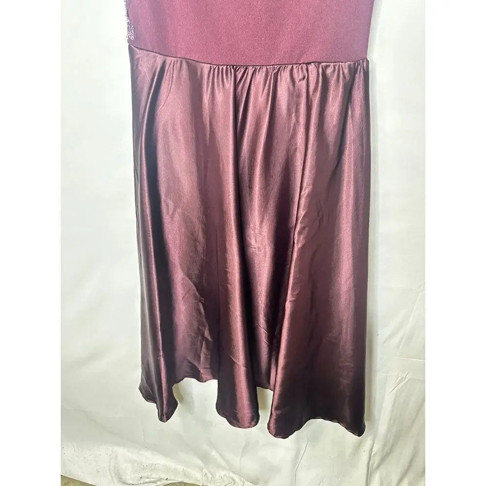 WEISSMAN Youth Dance Burgundy Plum Purple Costume Dress Chasing Cars XSC